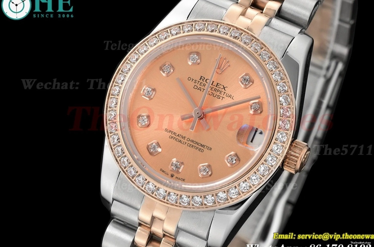 Datejust Rose Gold RG 28mm Dia Dia MY8215 GDF SS 1223
